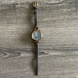Leather fossil watch